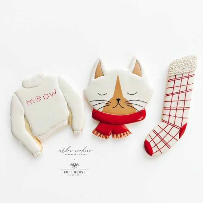 Arlo's Cookies Meowy Christmas Cookie Cutters