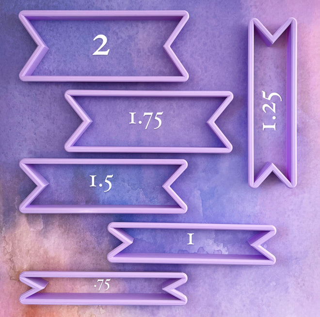 5.5 inch Banner Stick Cookie Cutters