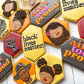 Nesting Elongated Hexagon Cookie Cutters