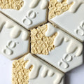 Nesting Elongated Hexagon Cookie Cutters