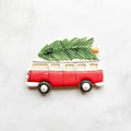 Vintage Camper with Tree Cookie Cutter