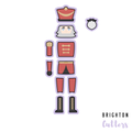 X-Large (3 Foot) Build a Toy Soldier and Nutcracker Cookie Cutter Set