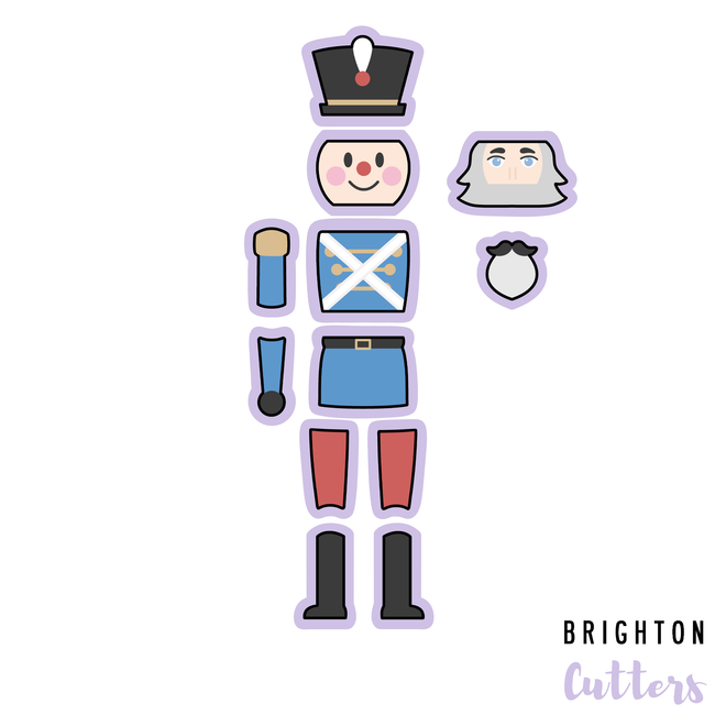X-Large (3 Foot) Build a Toy Soldier and Nutcracker Cookie Cutter Set