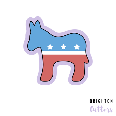 Democratic Donkey Cookie Cutter