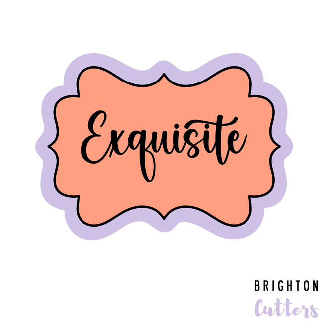 Exquisite Plaque Cookie Cutter