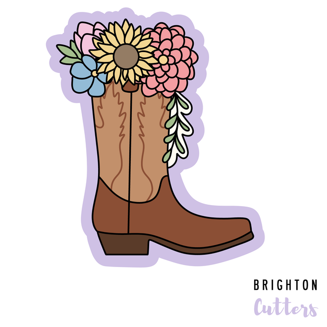 Floral Boot Cookie Cutter