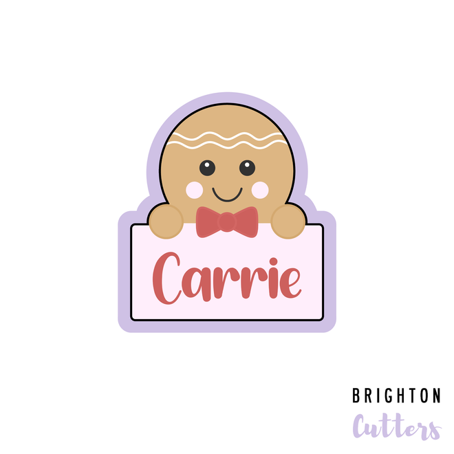 Snowman / Gingerbread Plaque Cookie Cutter