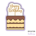 Birthday Cake with Topper Cookie Cutter