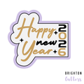 Happy New Year's Plaque Cookie Cutter