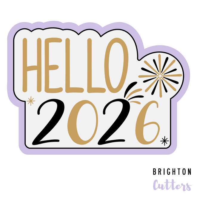 Hello Plaque Cookie Cutter