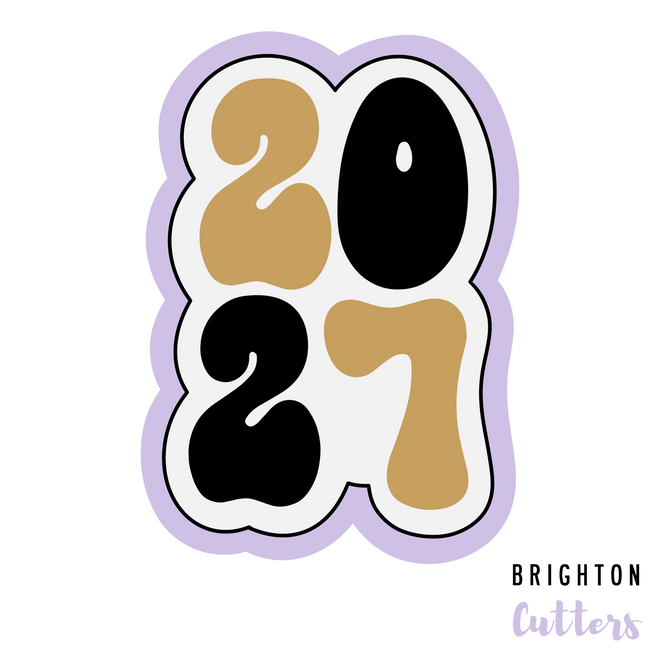 Groovy 2027 / 2029 / 2024 Cookie Cutter