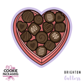 Box of Chocolates Cookie Cutter for Miss Cookie Packaging's Wonka Wish You Greaseproof Backer