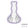 Mermaid Wedding Gown Cookie Cutter