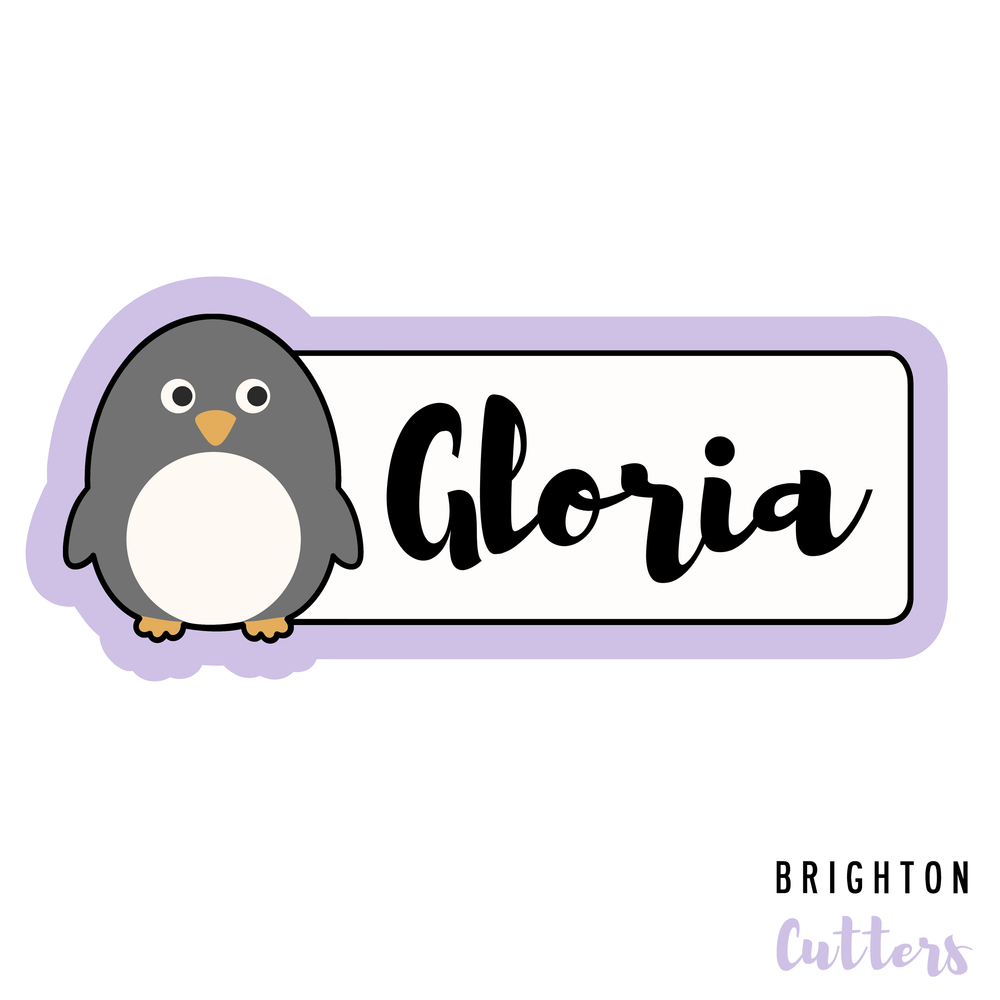 Penguin Name Plaque Brighton Cutters LLC