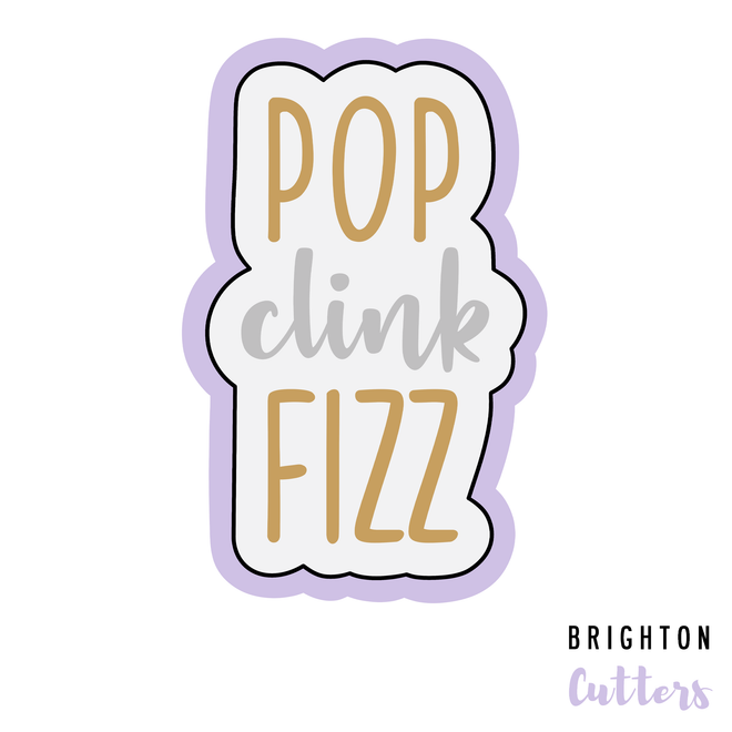 Pop Clink Fizz Cookie Cutter