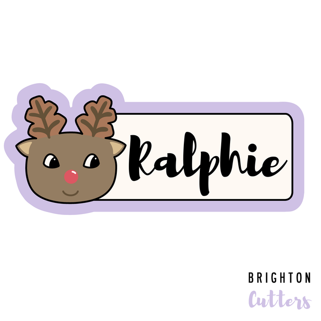 Reindeer Name Plaque