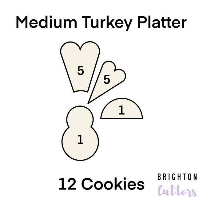 The Scalloped Platter / Thanksgiving Turkey / Valentine Hearts