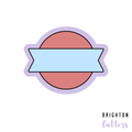 Simple Circle Banner Cookie Cutter
