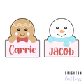 Snowman / Gingerbread Plaque Cookie Cutter