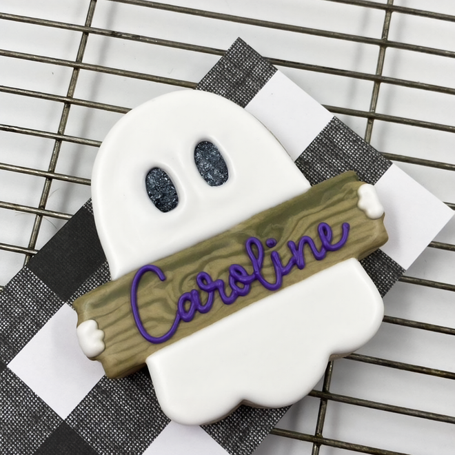 Cute Ghost Plaque Cookie Cutter