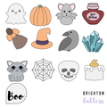 13 Nights of Halloween Mini Cookie Cutters for Miss Cookie Packaging Advent Boxes