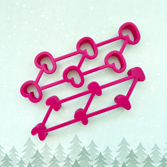 Tiny Candy Cane  Multi-Cutter and Dough Popper (for Elf Cookies)