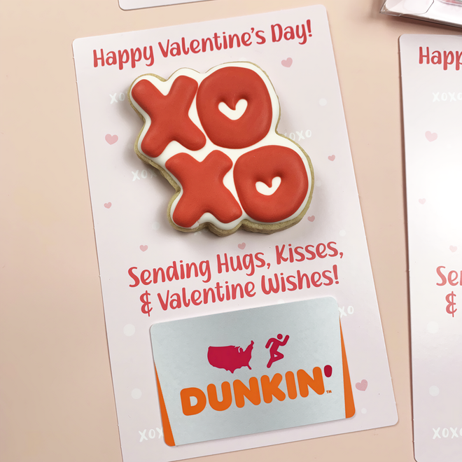 XOXO Cookie Cutter for Miss Cookie Packaging’s Hugs, Kisses & Valentines Wishes Greaseproof Backer
