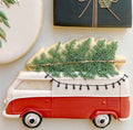 Vintage Camper with Tree (Size Large) - CIJ SALE *