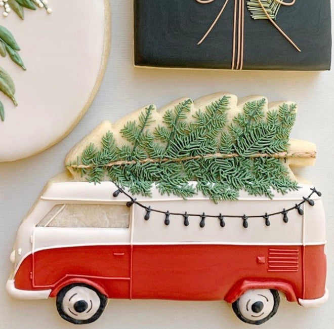 Vintage Camper with Tree (Size Large) - CIJ SALE *