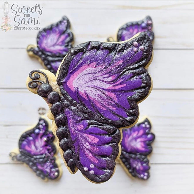 12 Purple Plastic Craft Butterflies, Craft Butterflies