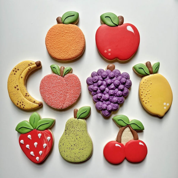 Fruit Cookie Cutters, Watermelon, Peach, Pear, Cherry, Pineapple,  Strawberry, Lemon, Apple, Blueberry, Avocado, Orange, Banana Cutters 
