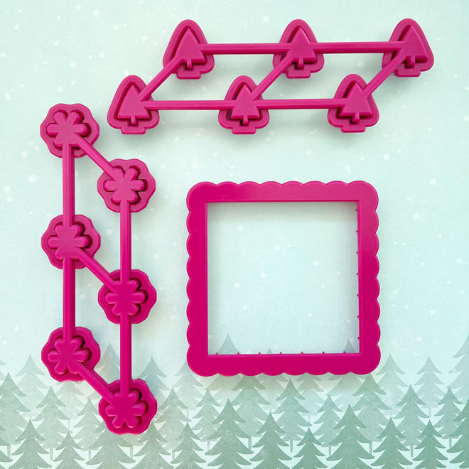 Tiny Christmas Tic Tac Toe Multi-Cutter and Dough Poppers