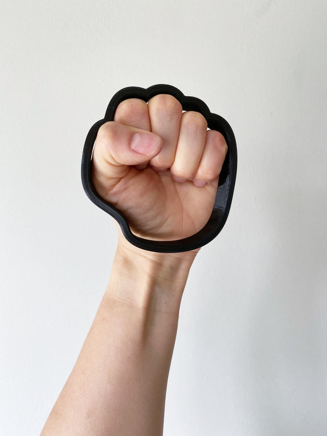 Raised Fist Cookie Cutter