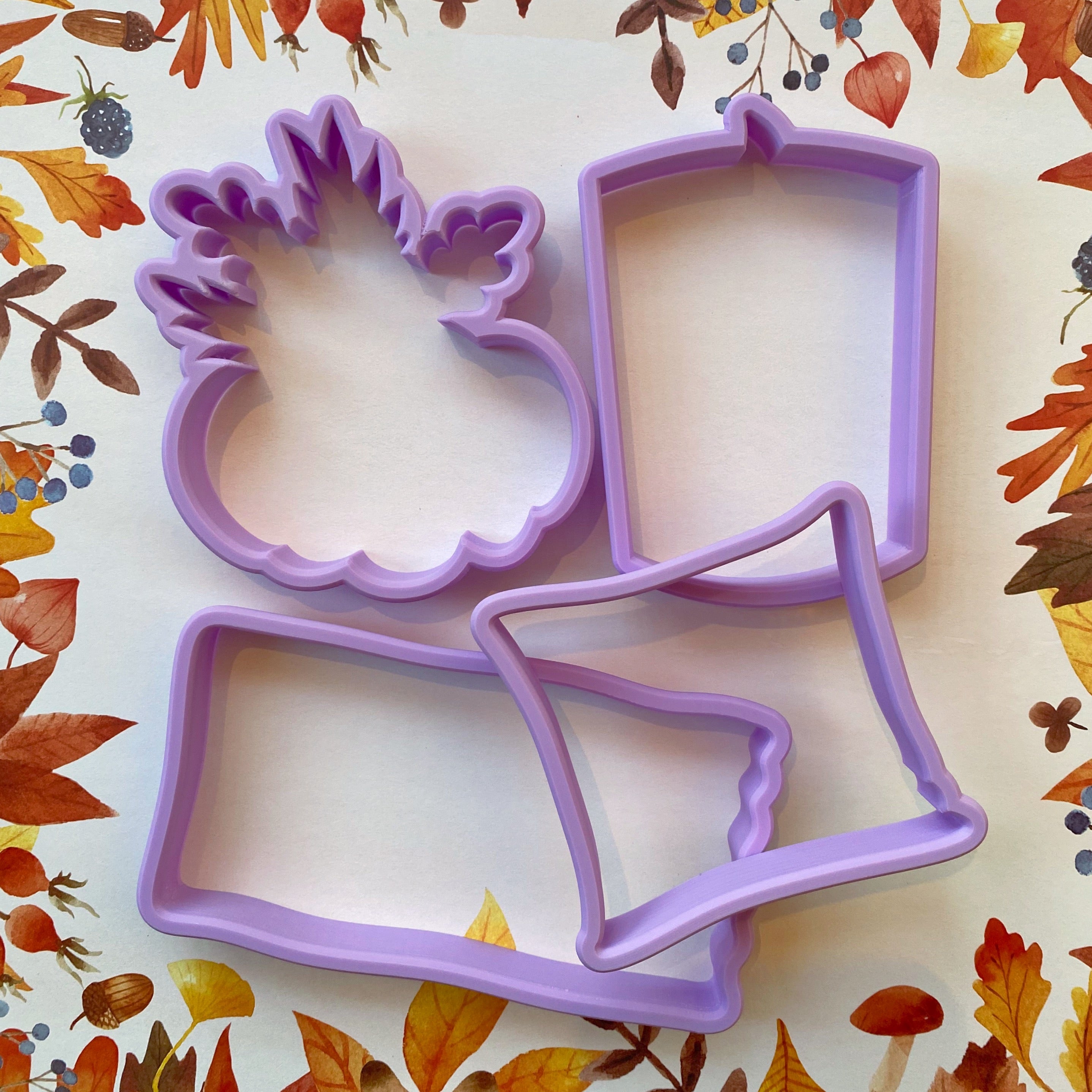 Fall Cookie Class (CC2C) Set of 5 Cookie Cutters