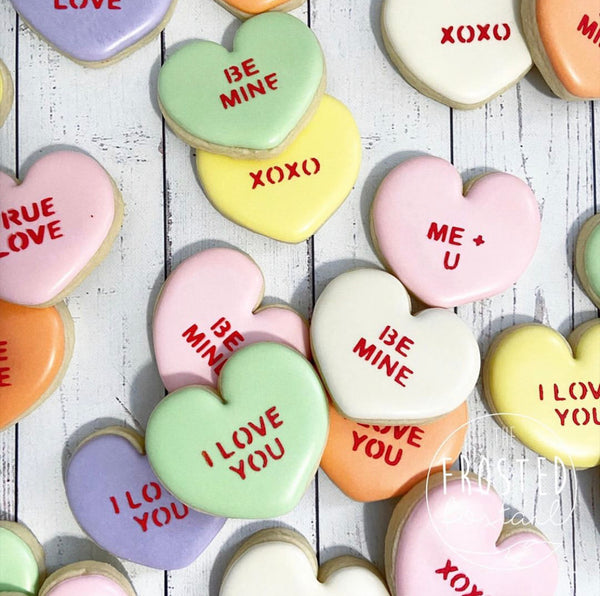 Charming Heart Conversation Heart Cookie Cutter | Brighton Cutters LLC